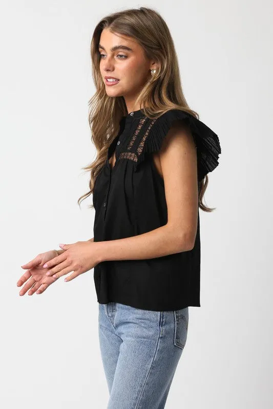 Black Cutout Top