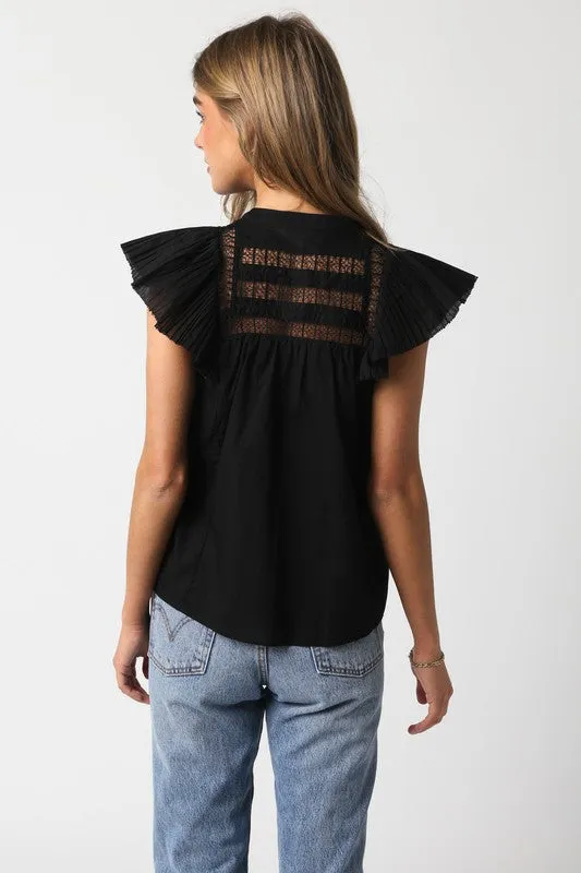 Black Cutout Top