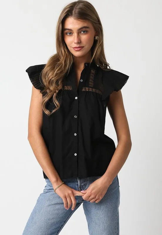 Black Cutout Top