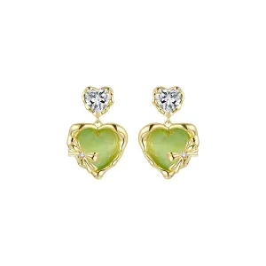 Candy Darling Green Earrings