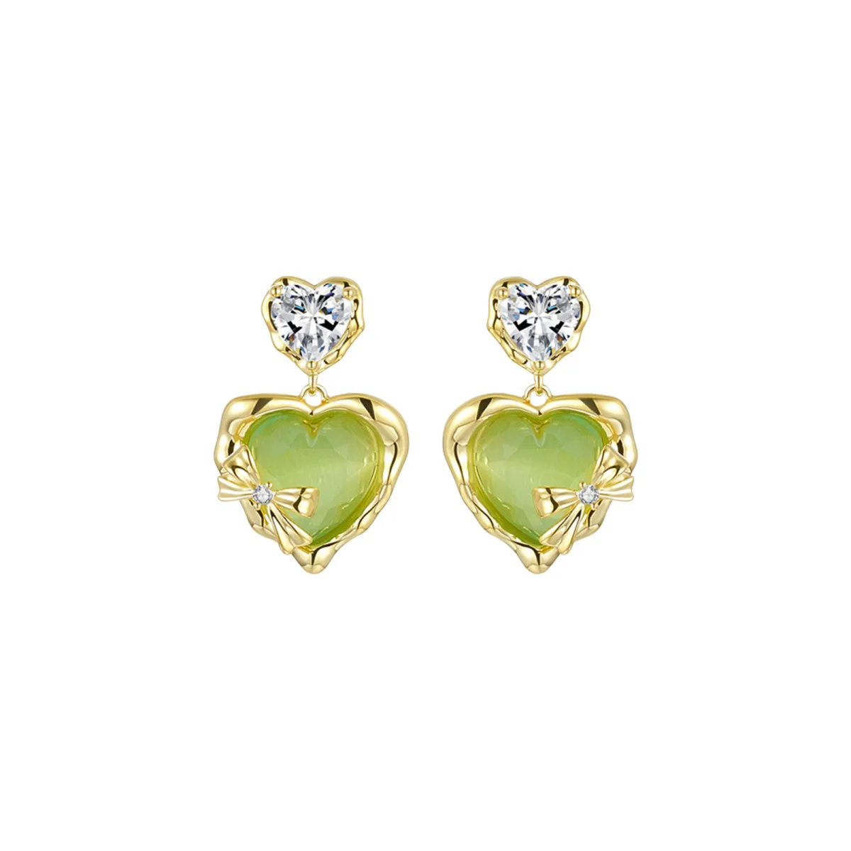 Candy Darling Green Earrings