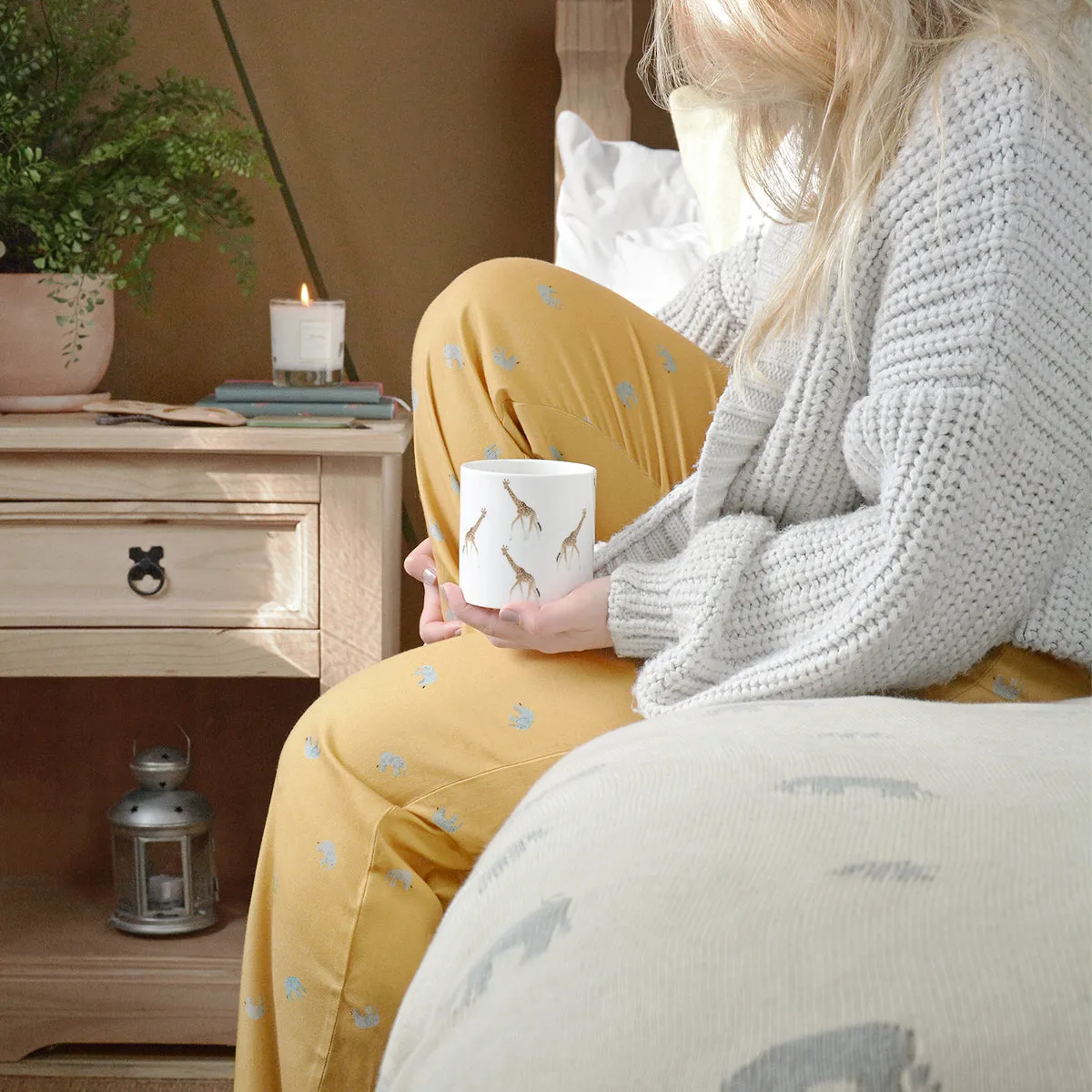Elephant Knitted Throw