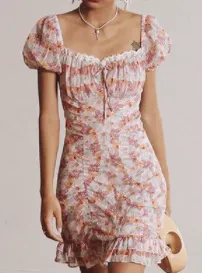 Floral Mini Lace Dress