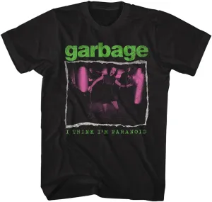 Garbage Rock Band I Think I'm Paranoid Short Sleeve T-Shirts 90s Music Cool Graphic Tees