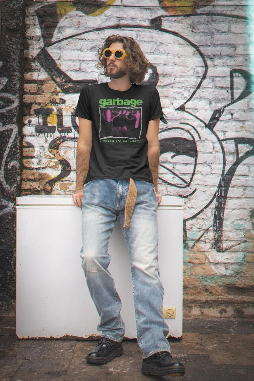 Garbage Rock Band I Think I'm Paranoid Short Sleeve T-Shirts 90s Music Cool Graphic Tees