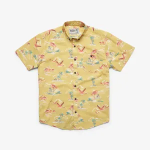 Howler Brothers Men's Mansfield Shirt - Flamingo Flamboyance