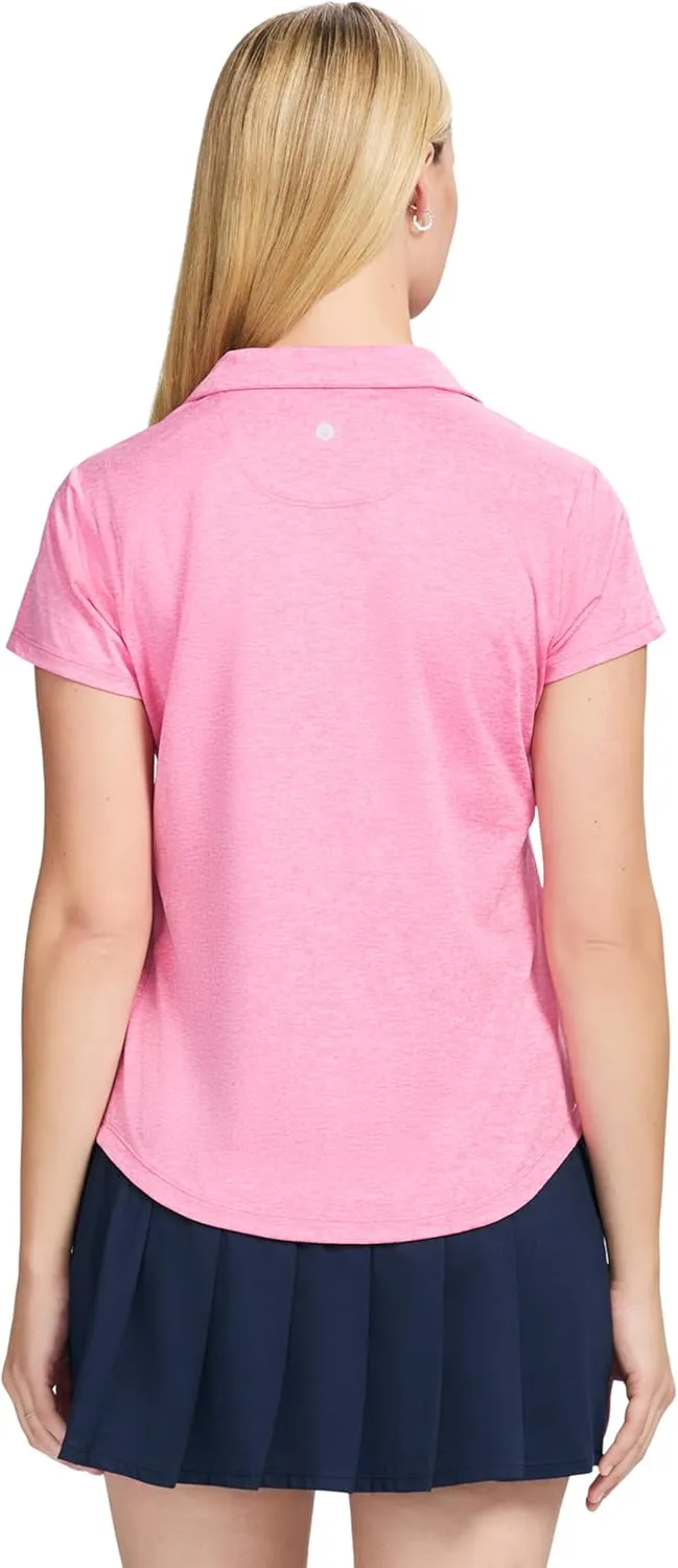 IZOD Women's Polo Shirt Performance Stretch Short Sleeve