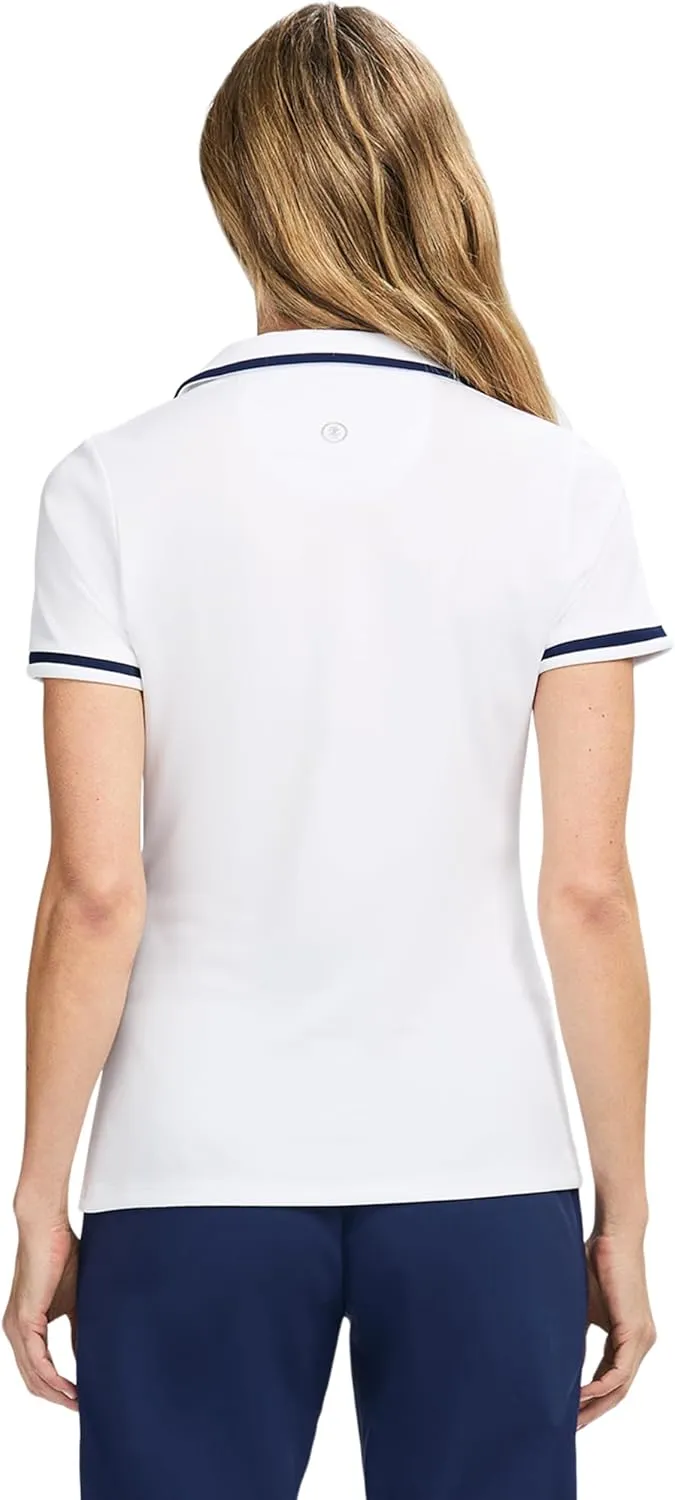 IZOD Women's Polo Shirt Performance Stretch Short Sleeve