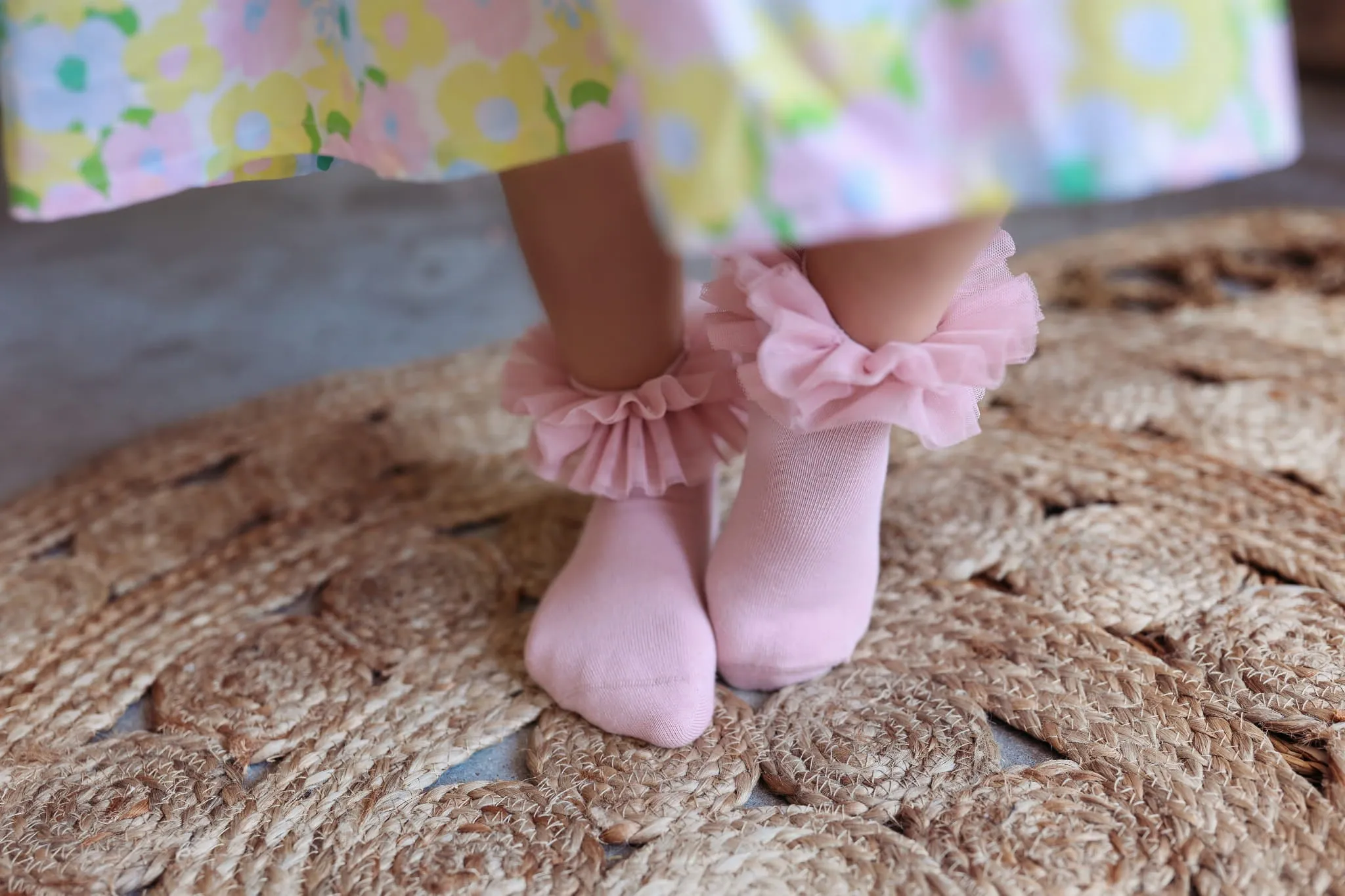 Mama's Feet Children's Socks - Tutu | Dirty Pink