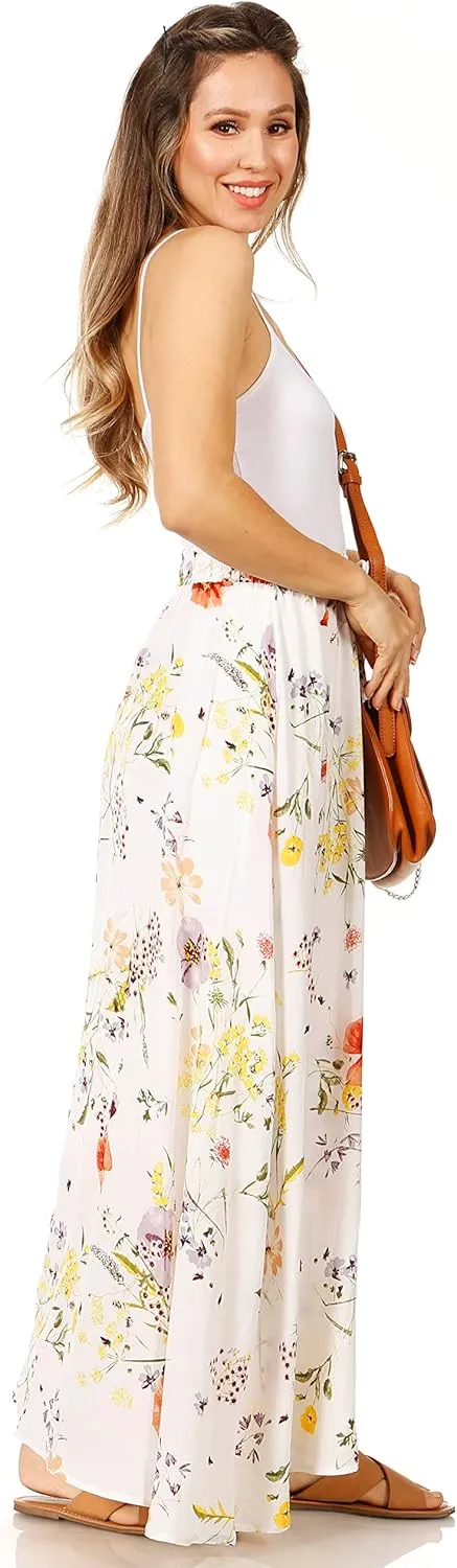 Maxi Skirts for Women Reg & Plus Size Women's Long Skirts, Flowy Summer Skirt Aline Elastic High Waisted Trendy 2023