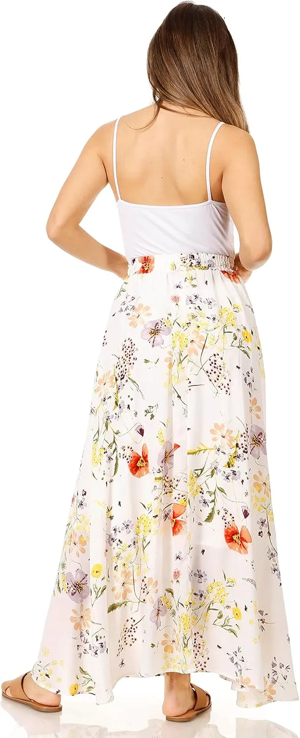 Maxi Skirts for Women Reg & Plus Size Women's Long Skirts, Flowy Summer Skirt Aline Elastic High Waisted Trendy 2023