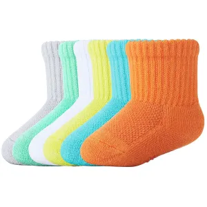 MD 6 Pairs Baby Bamboo Cushioned Newborn Toddler Non-Skid Socks