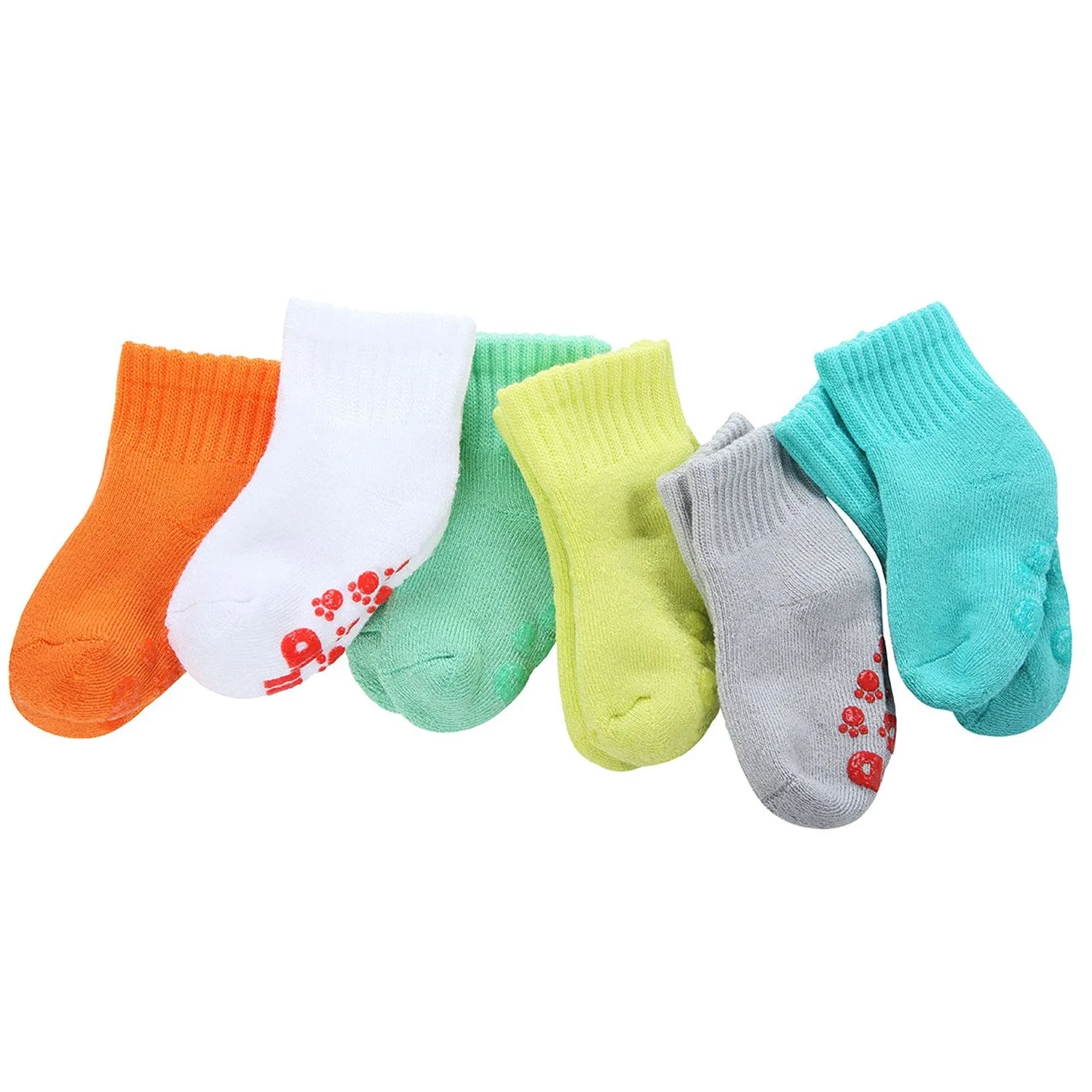 MD 6 Pairs Baby Super Soft Bamboo Full Cushioned Newborn Toddler Socks