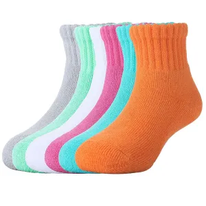 MD 6 Pairs Baby Super Soft Bamboo Full Cushioned Newborn Toddler Socks