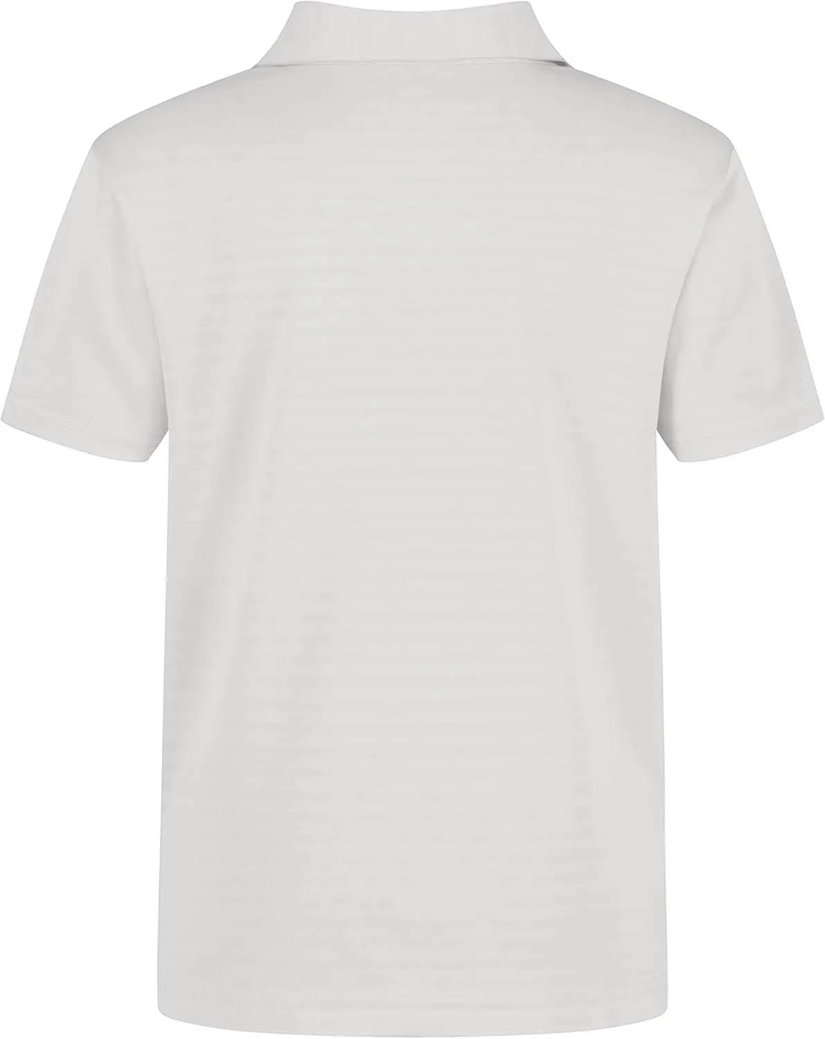 Nautica Boys' Active Short Sleeve Polo Shirt, Button Closure & Embossed Stripes, Breathable Performance Fabric