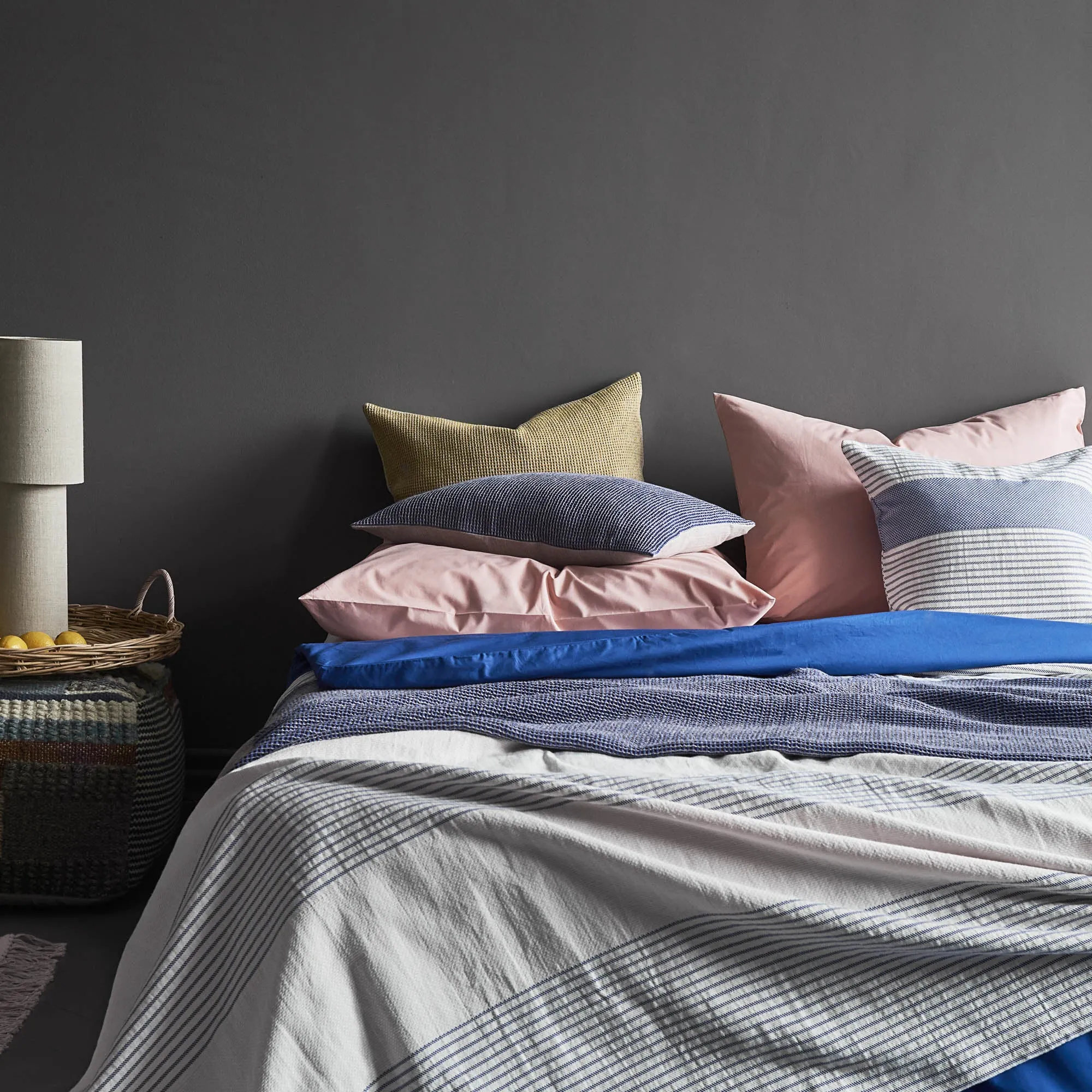 Perpignan Percale Bedding [Light dusty pink]