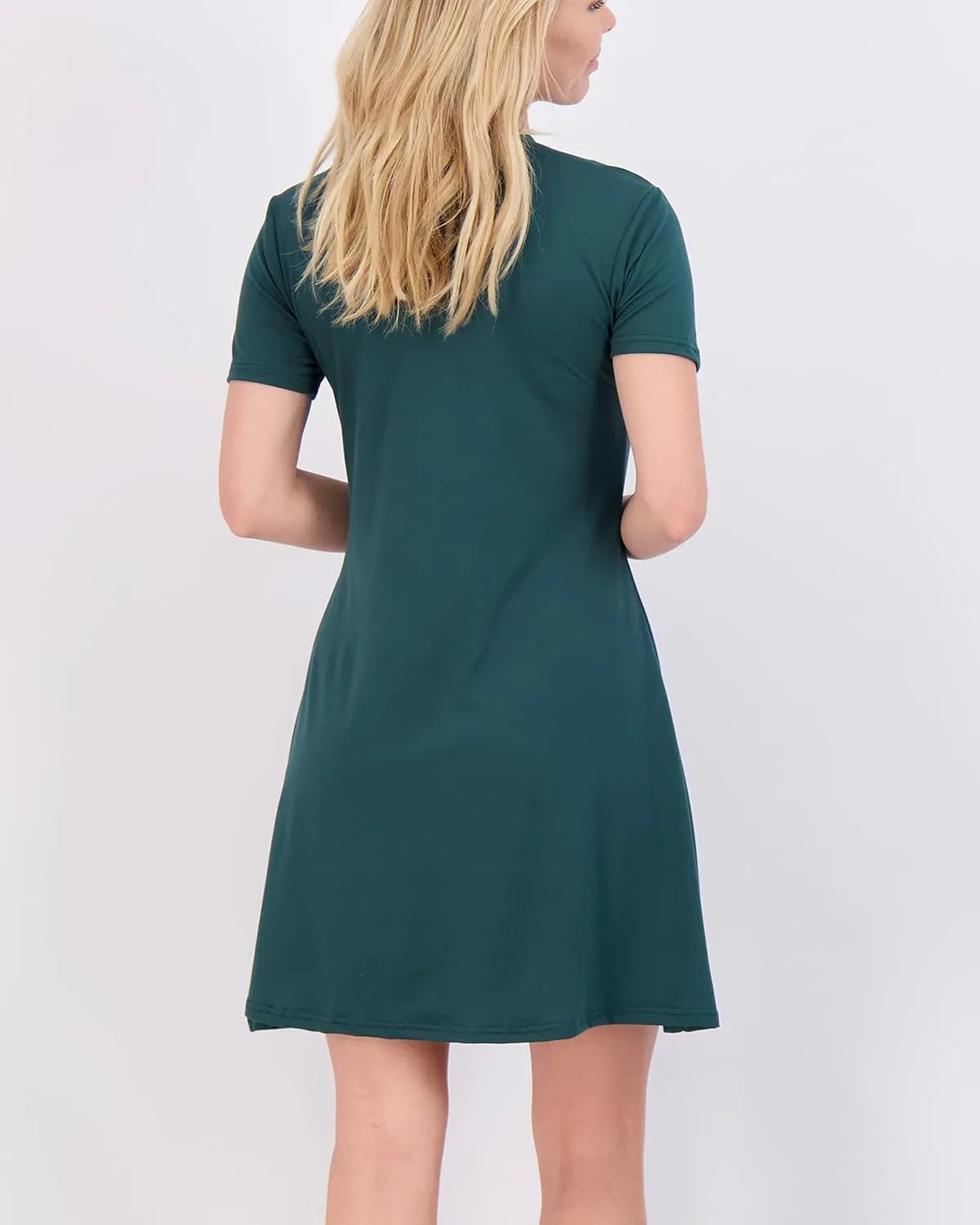 Real Essentials 3-Pack: Women's Super-Soft Short Sleeve Dress Loose Casual Plain Simple Summer T-Shirt (Available in Plus)