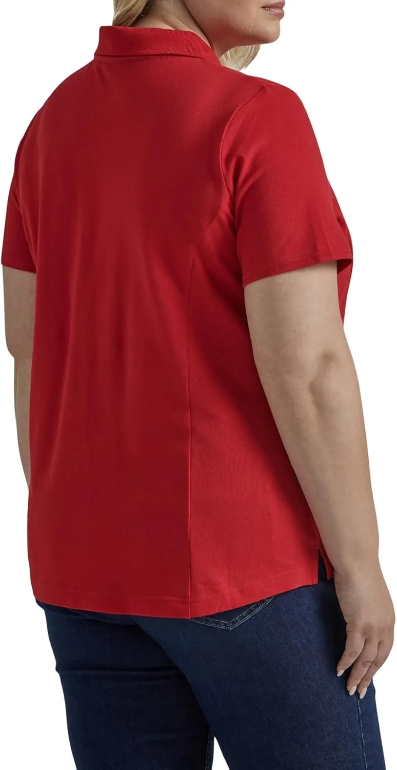 Riders by Lee Indigo Women's Plus Size Short Sleeve Polo Shirt