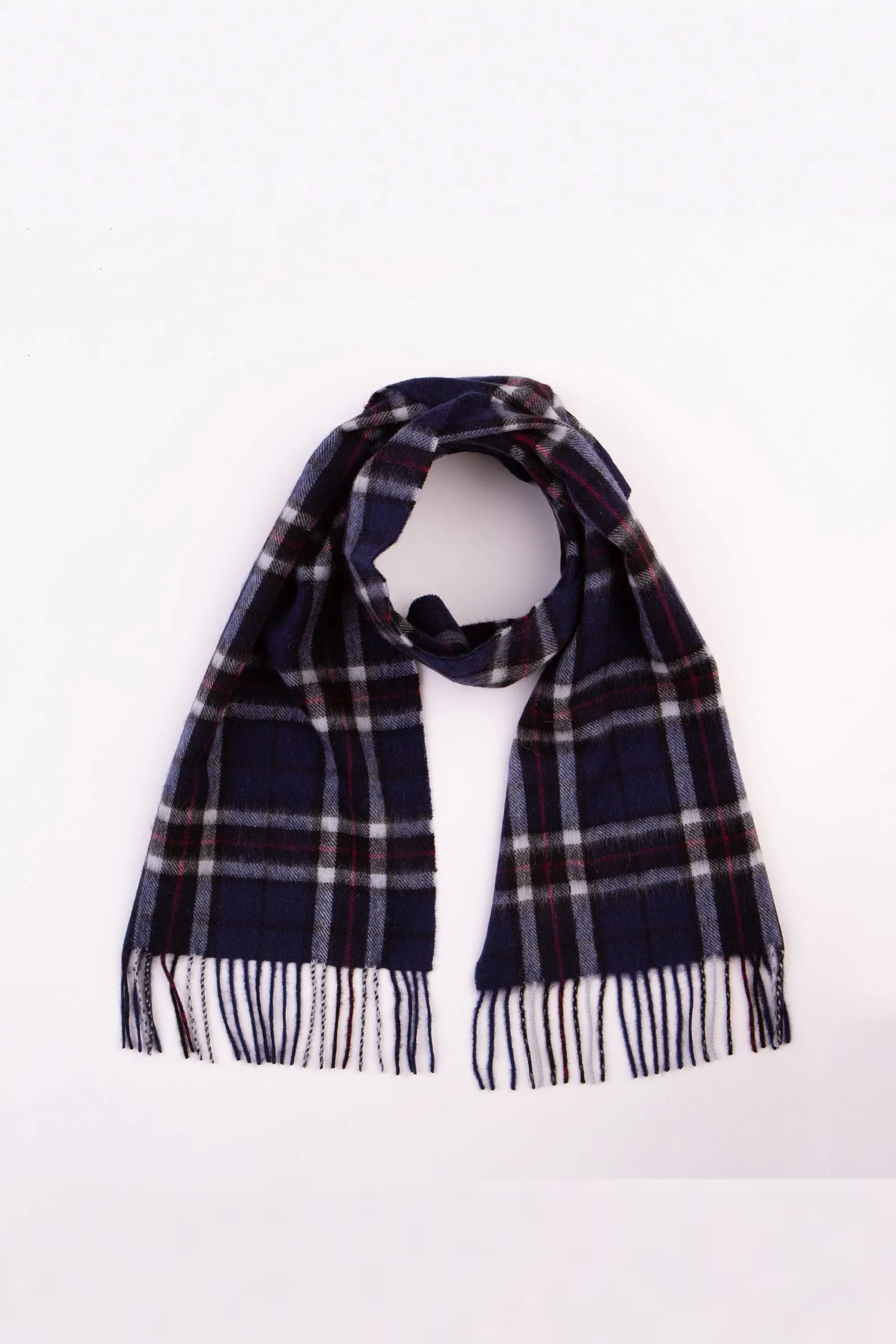 Scotty Thompson Lambswool Scarf - Navy
