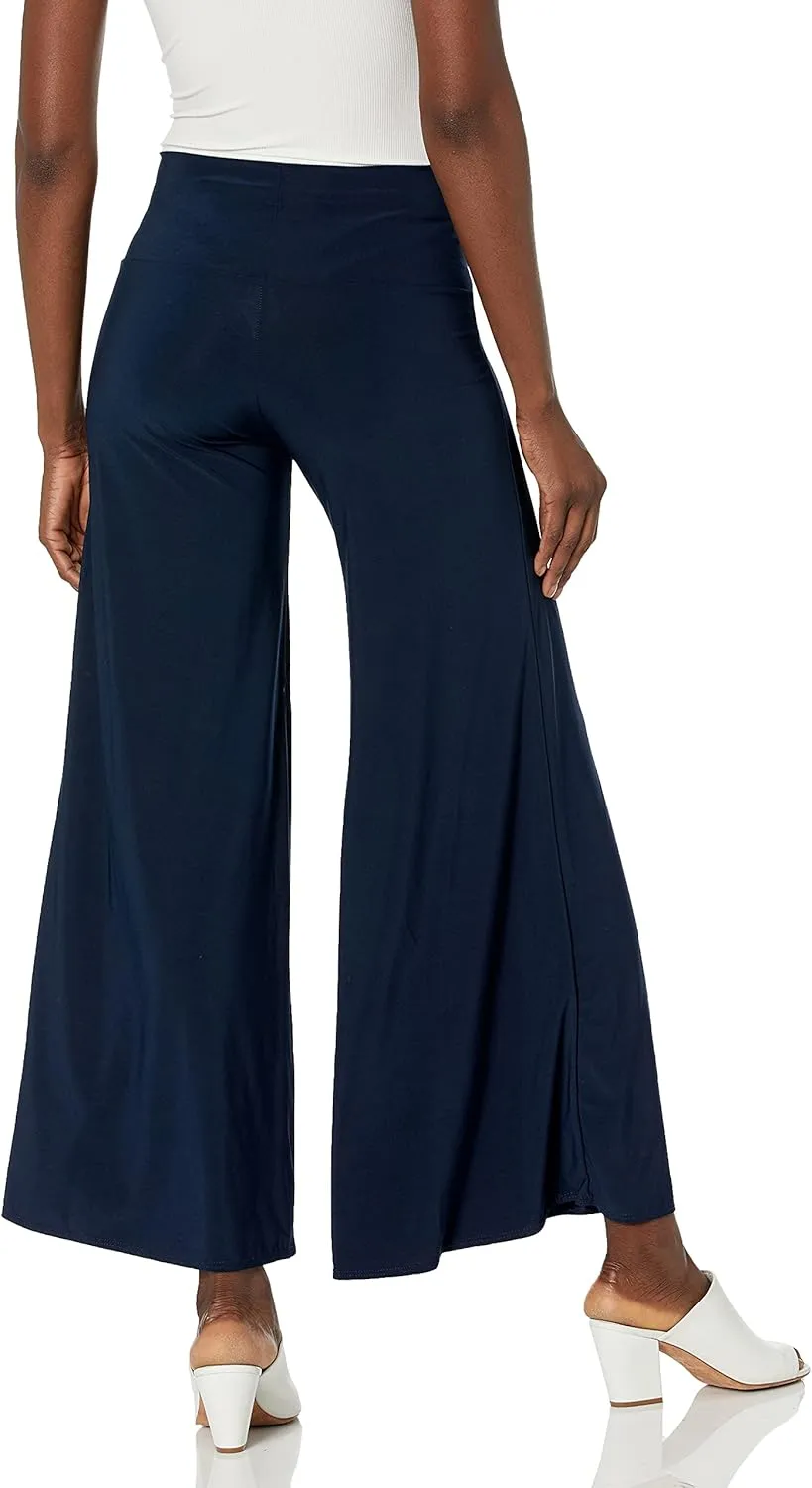 Star Vixen Women's Stretch Ity Knit Wide-Leg Palazzo Pant
