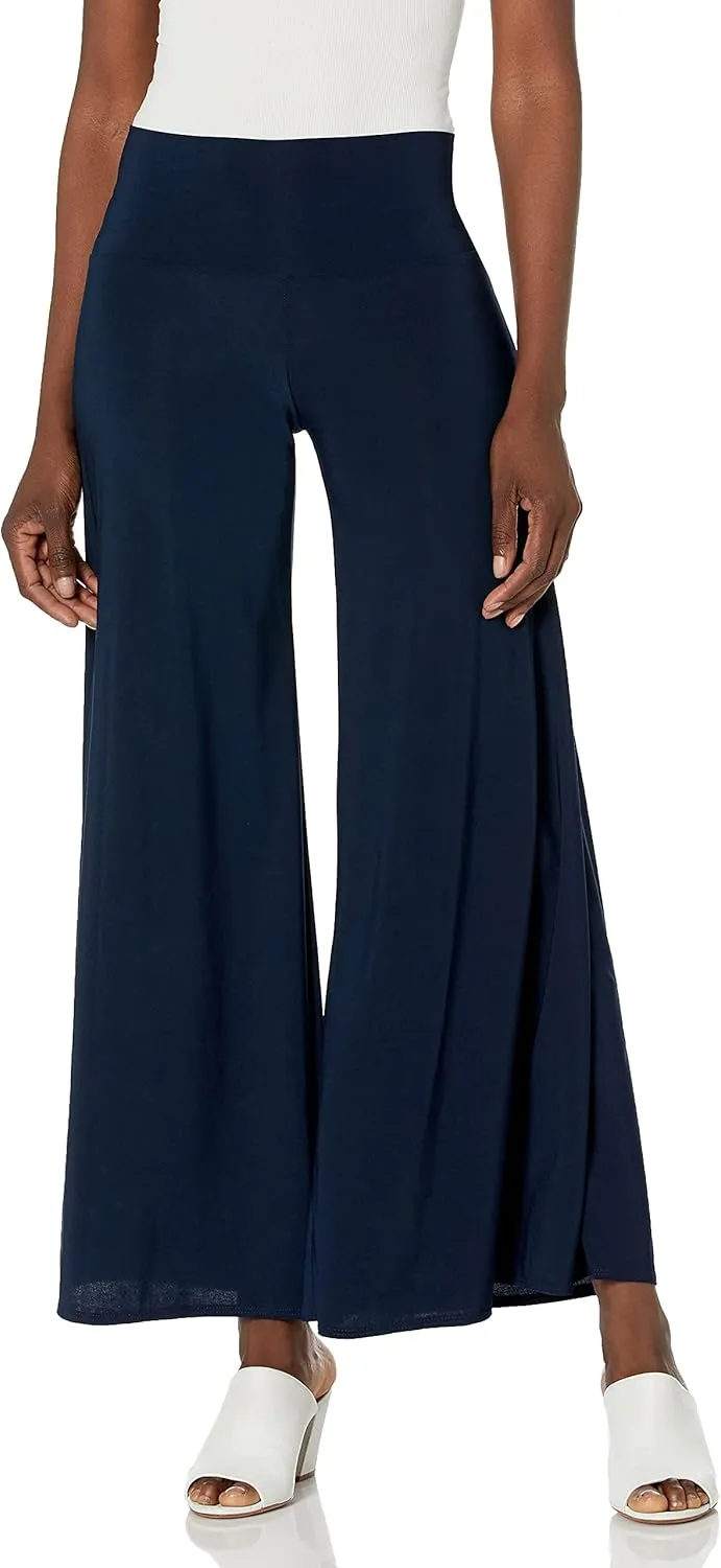 Star Vixen Women's Stretch Ity Knit Wide-Leg Palazzo Pant