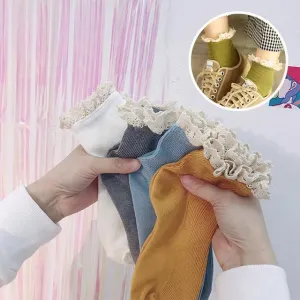 Sweet Lace Ruffles Edge Vintage Princess Socks