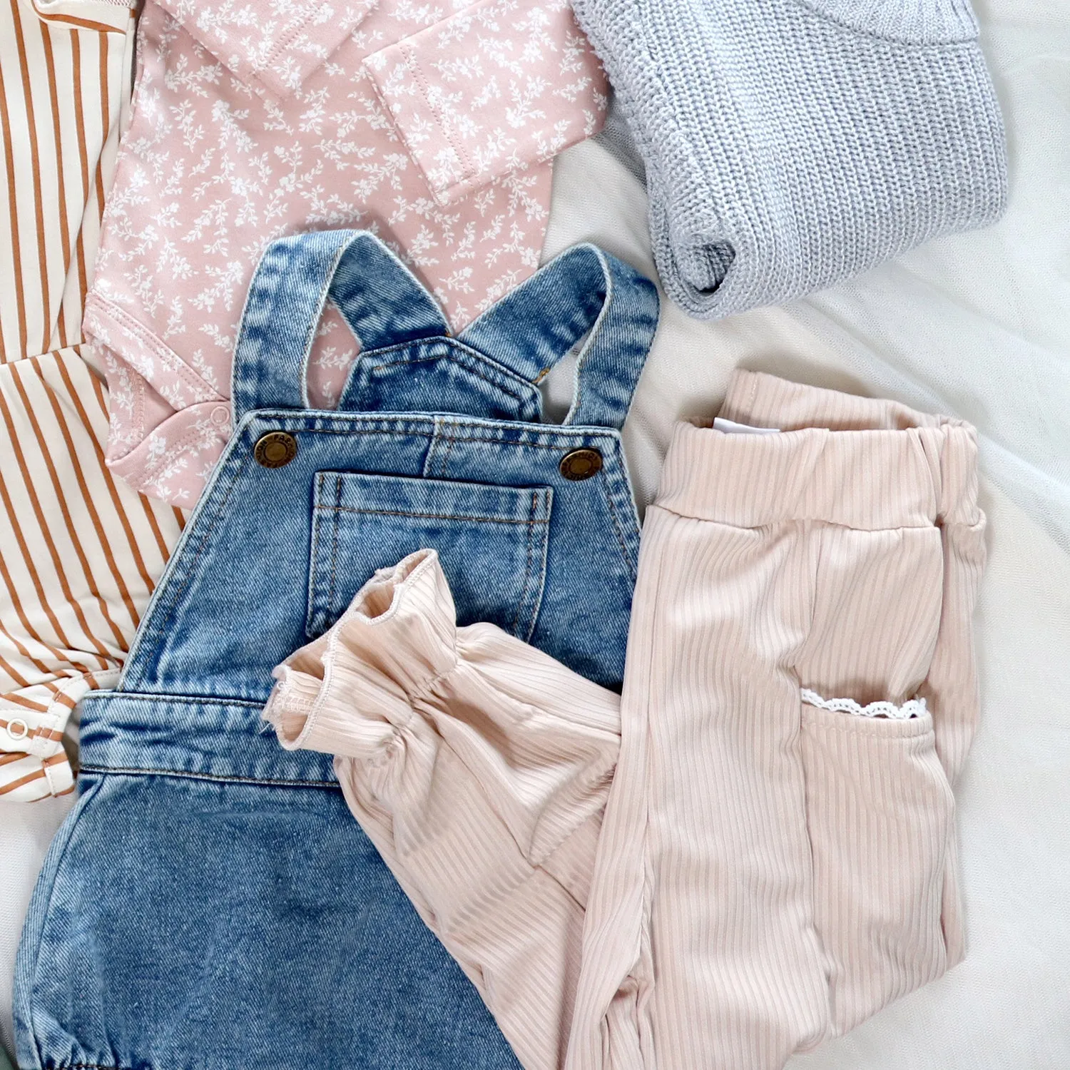Toddler Girl Ruffle Cuff Ribbed Pants