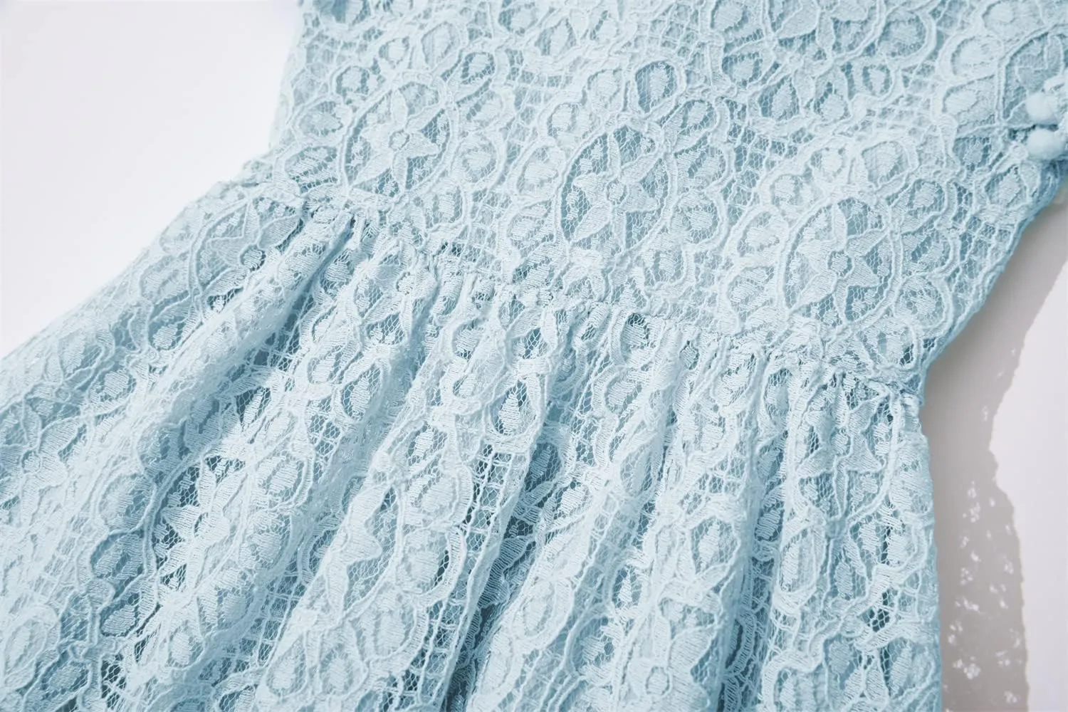 Toddler Girls Lace Dress Baby Kids Tie Back Bow Pom Pom Ruffle Sleeve Backless Party Princess Dresses