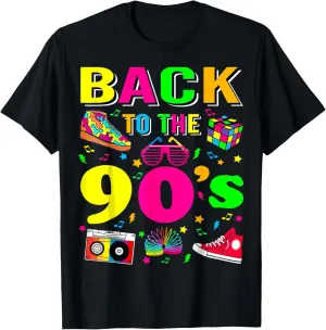 Vintage Retro Back To 90's 1990s Cool Nineties Costume Party T-Shirt